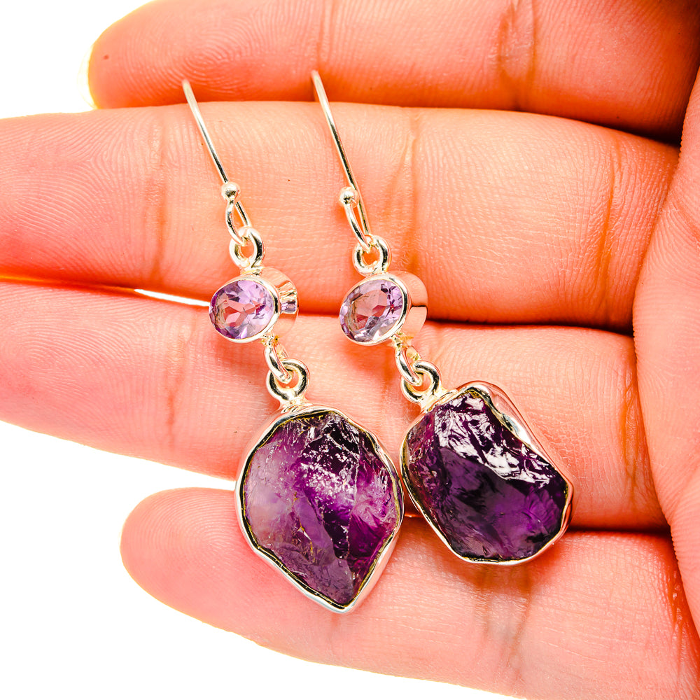 Amethyst Earrings handcrafted by Ana Silver Co - EARR420522