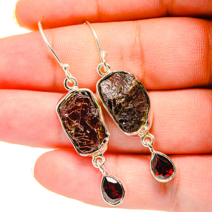 Garnet Earrings handcrafted by Ana Silver Co - EARR420529