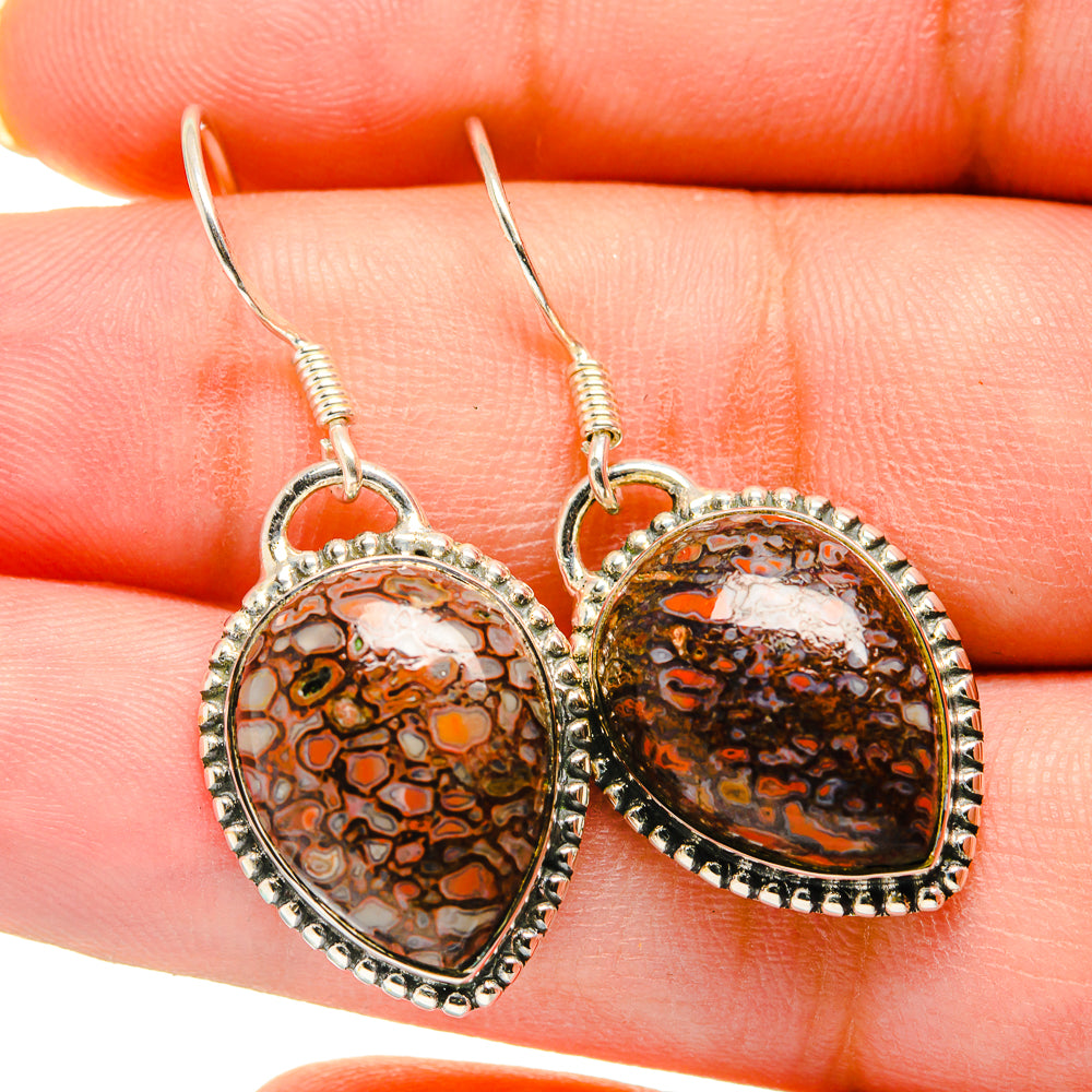 Dinosaur Bone Earrings handcrafted by Ana Silver Co - EARR420540