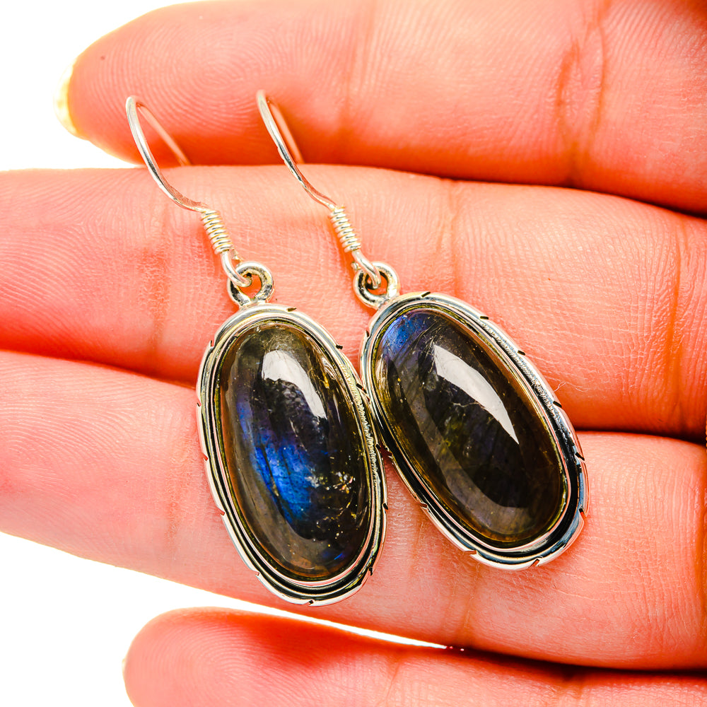Labradorite Earrings handcrafted by Ana Silver Co - EARR420545