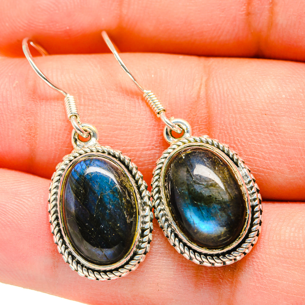 Labradorite Earrings handcrafted by Ana Silver Co - EARR420549