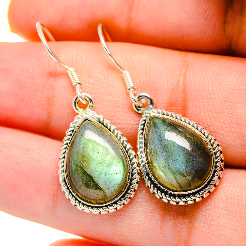 Labradorite Earrings handcrafted by Ana Silver Co - EARR420554