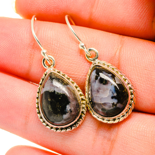 Gabbro Stone Earrings handcrafted by Ana Silver Co - EARR420560