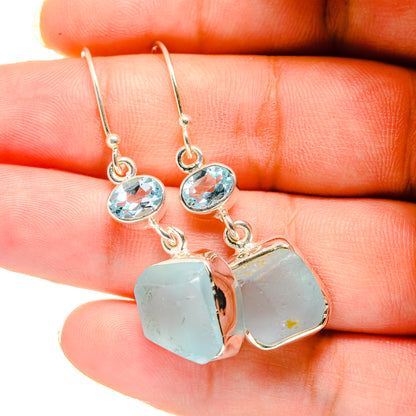Aquamarine Earrings handcrafted by Ana Silver Co - EARR420561