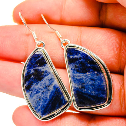 Sodalite Earrings handcrafted by Ana Silver Co - EARR420563