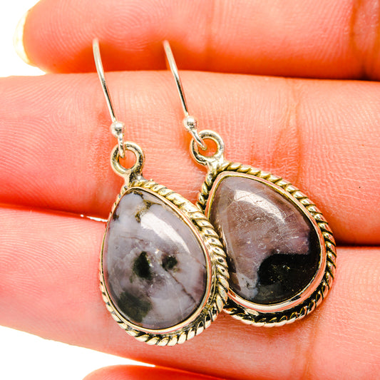 Gabbro Stone Earrings handcrafted by Ana Silver Co - EARR420567