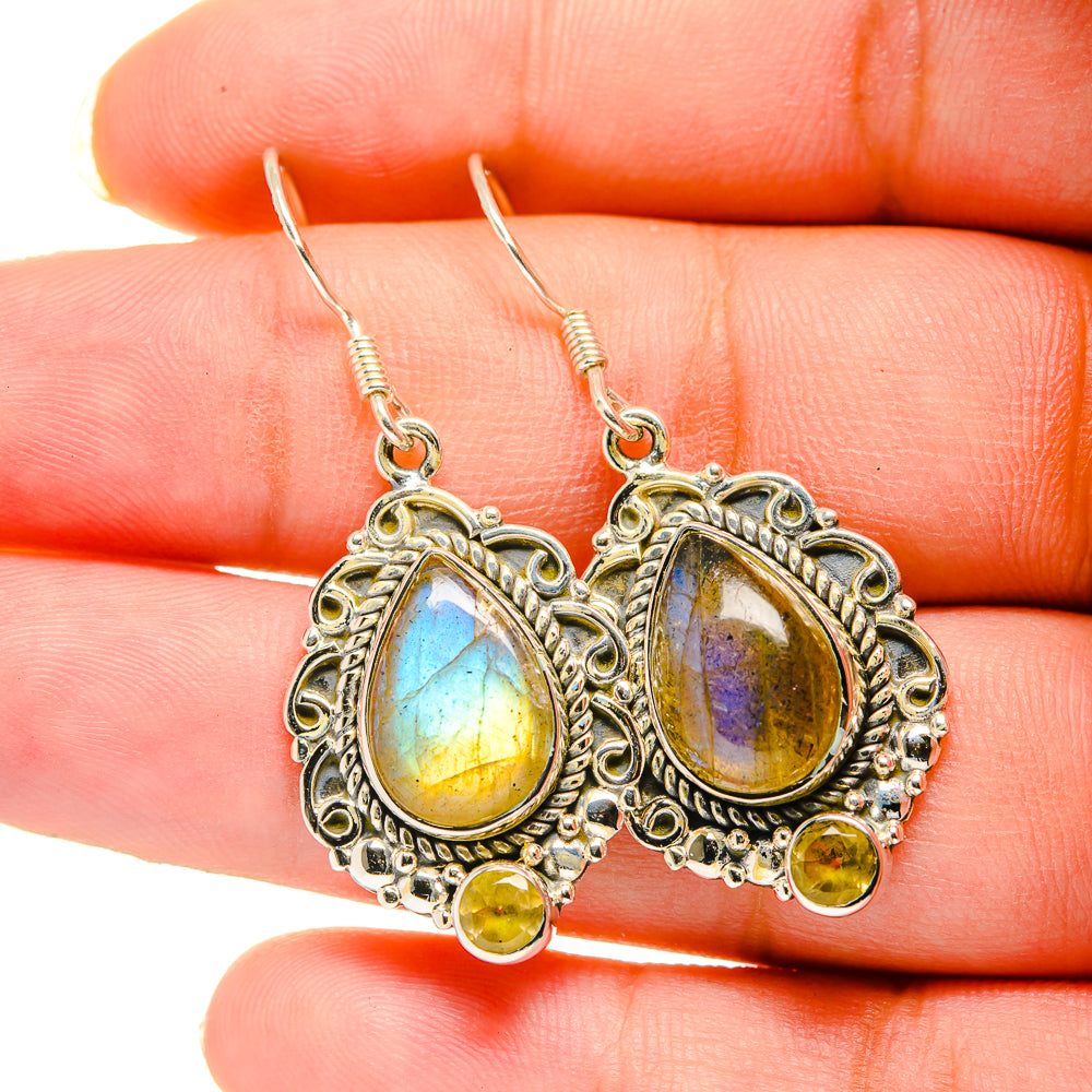 Labradorite Earrings handcrafted by Ana Silver Co - EARR420568