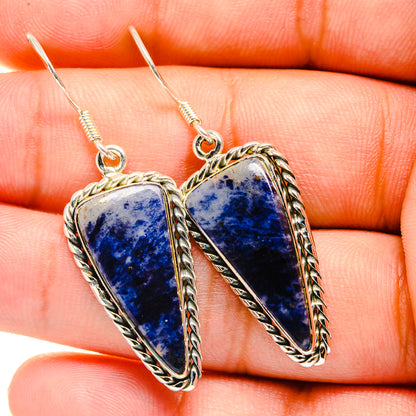 Sodalite Earrings handcrafted by Ana Silver Co - EARR420570