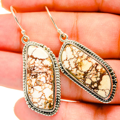 Peanut Wood Jasper Earrings handcrafted by Ana Silver Co - EARR420572