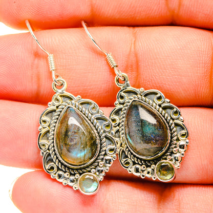 Labradorite Earrings handcrafted by Ana Silver Co - EARR420577