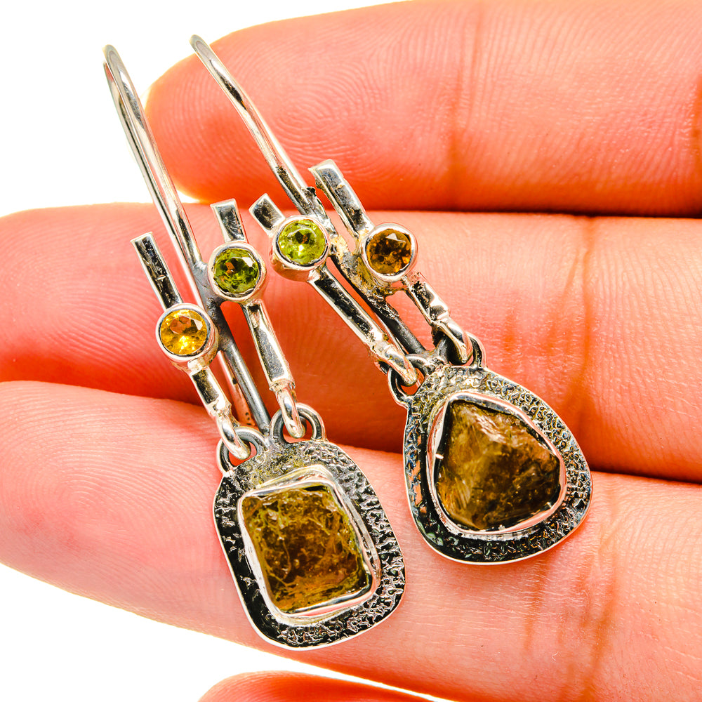 Citrine Earrings handcrafted by Ana Silver Co - EARR420578
