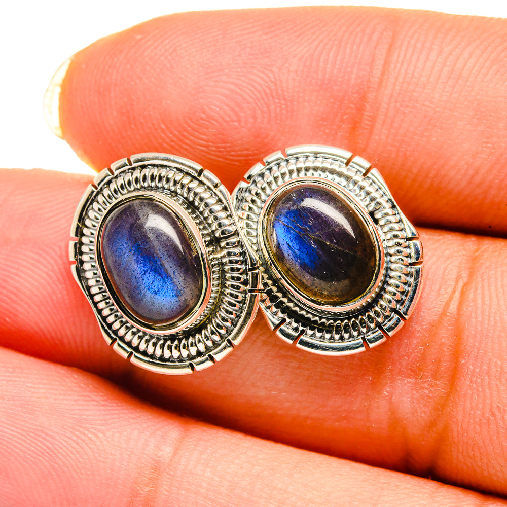 Labradorite Earrings handcrafted by Ana Silver Co - EARR420588