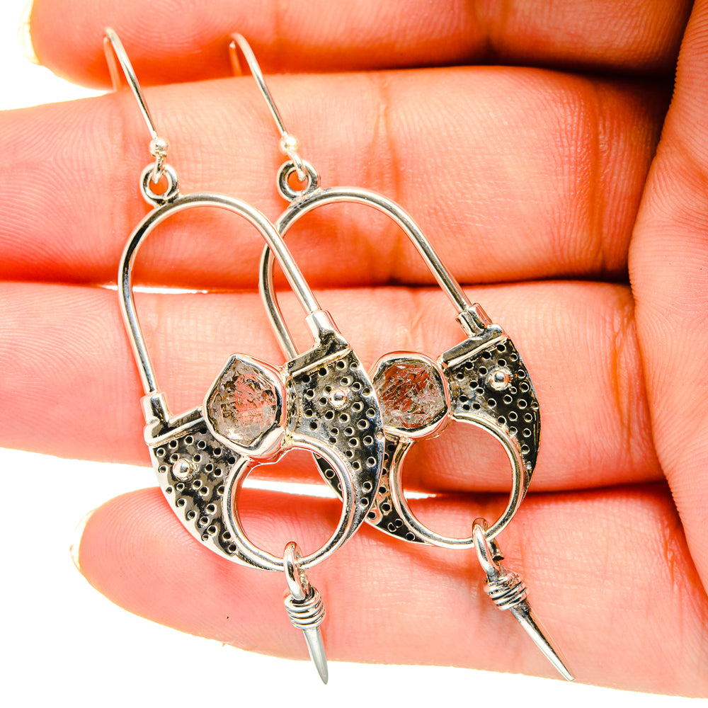 Herkimer Diamond Earrings handcrafted by Ana Silver Co - EARR420589