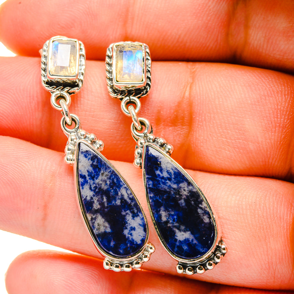 Sodalite Earrings handcrafted by Ana Silver Co - EARR420597