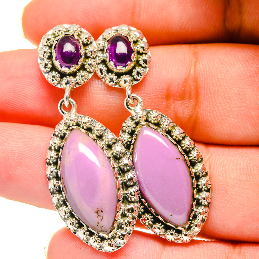 Phosphosiderite Earrings handcrafted by Ana Silver Co - EARR420598