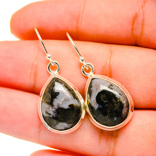 Gabbro Stone Earrings handcrafted by Ana Silver Co - EARR420604
