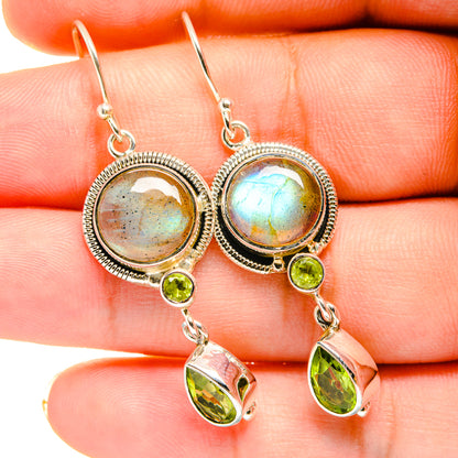 Labradorite Earrings handcrafted by Ana Silver Co - EARR420613