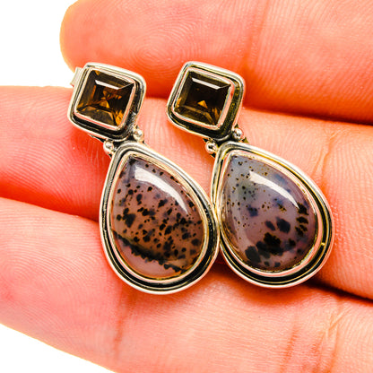 Montana Agate Earrings handcrafted by Ana Silver Co - EARR420617