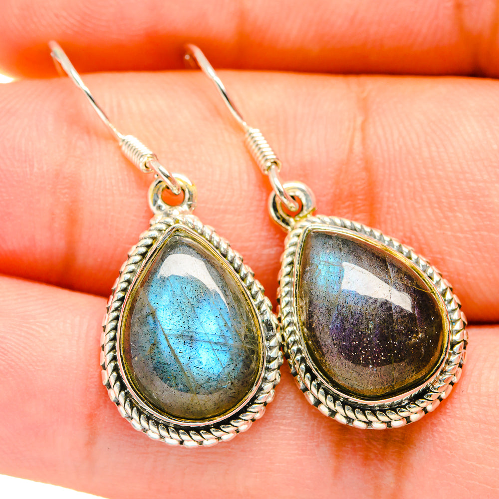 Labradorite Earrings handcrafted by Ana Silver Co - EARR420622