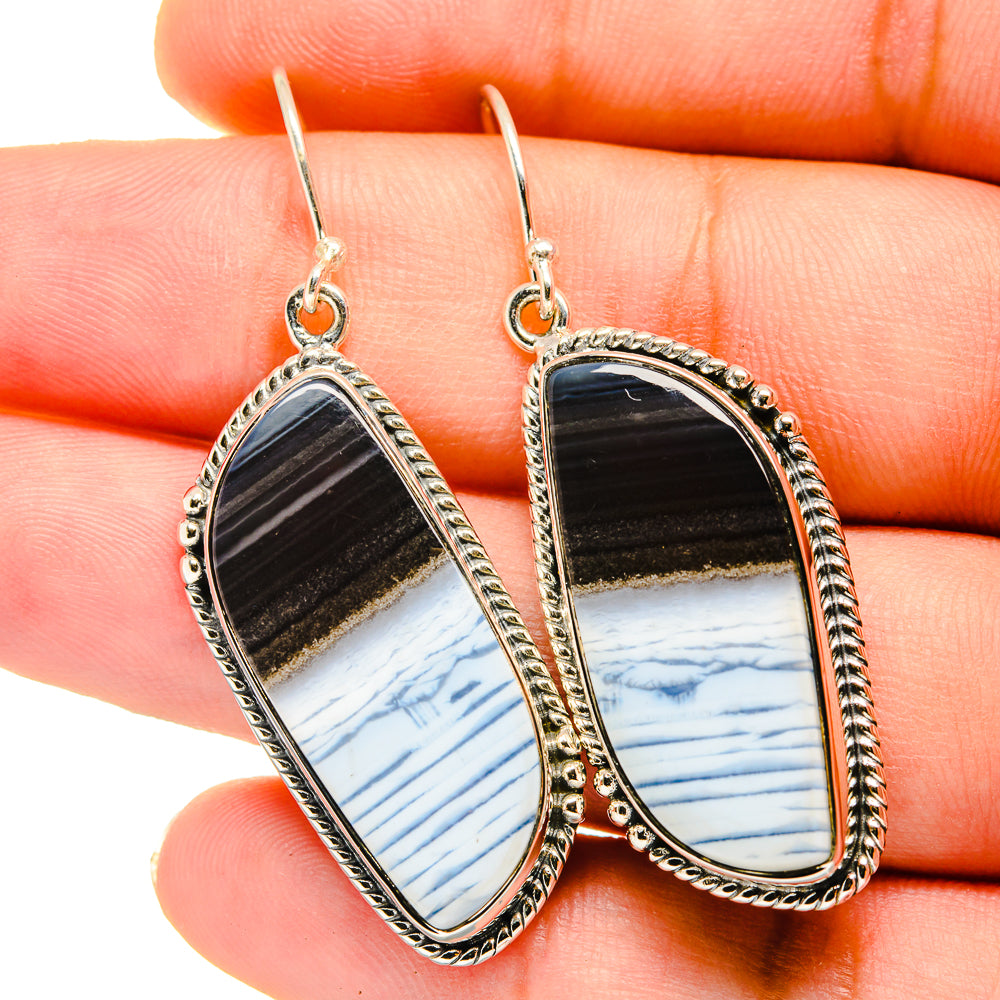 Owyhee Opal Earrings handcrafted by Ana Silver Co - EARR420623
