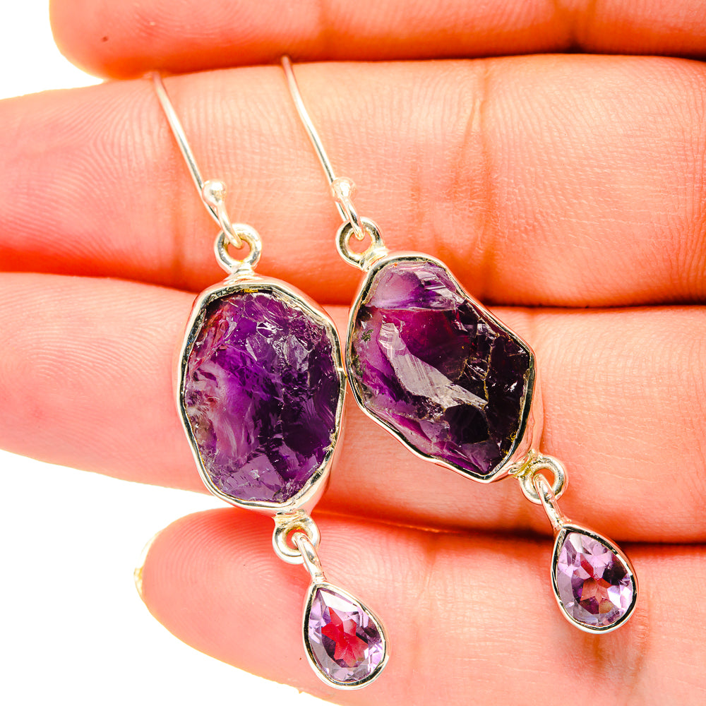 Amethyst Earrings handcrafted by Ana Silver Co - EARR420635