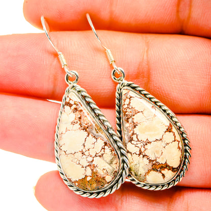 Peanut Wood Jasper Earrings handcrafted by Ana Silver Co - EARR420637