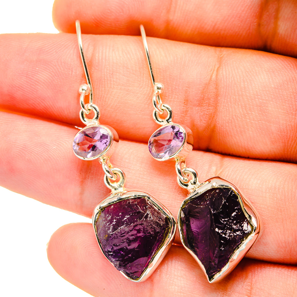 Amethyst Earrings handcrafted by Ana Silver Co - EARR420639