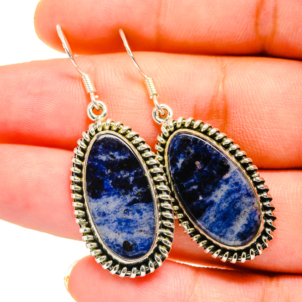 Sodalite Earrings handcrafted by Ana Silver Co - EARR420641