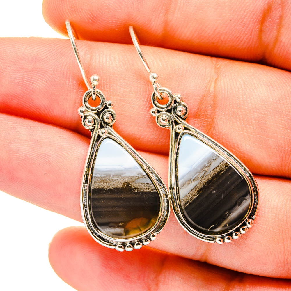 Owyhee Opal Earrings handcrafted by Ana Silver Co - EARR420642