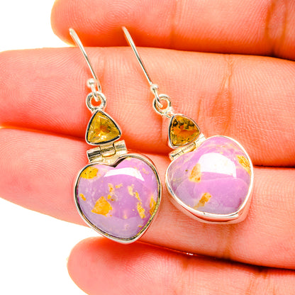 Phosphosiderite Earrings handcrafted by Ana Silver Co - EARR420644