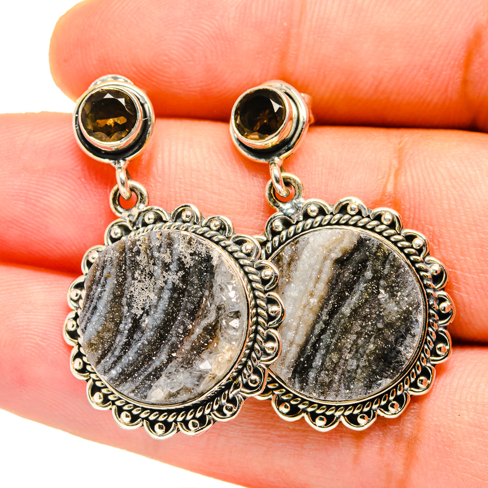 Desert Druzy Earrings handcrafted by Ana Silver Co - EARR420646