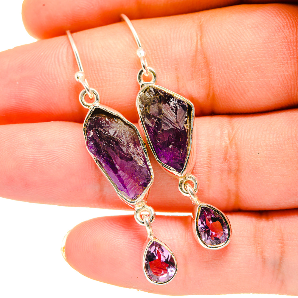 Amethyst Earrings handcrafted by Ana Silver Co - EARR420648