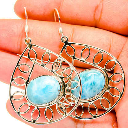 Larimar Earrings handcrafted by Ana Silver Co - EARR420651