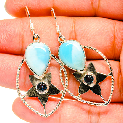 Larimar Earrings handcrafted by Ana Silver Co - EARR420662