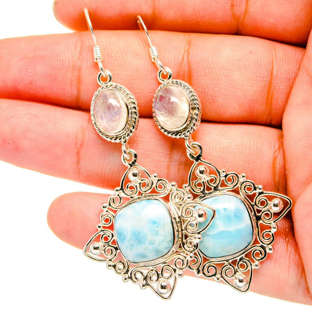 Larimar Earrings handcrafted by Ana Silver Co - EARR420667