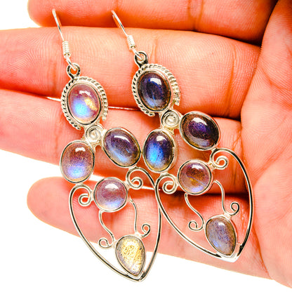 Labradorite Earrings handcrafted by Ana Silver Co - EARR420671