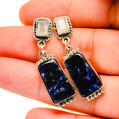 Sodalite Earrings handcrafted by Ana Silver Co - EARR420688