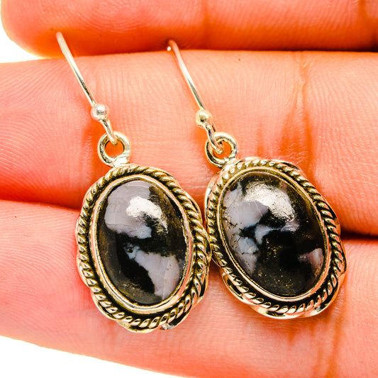 Gabbro Stone Earrings handcrafted by Ana Silver Co - EARR420691
