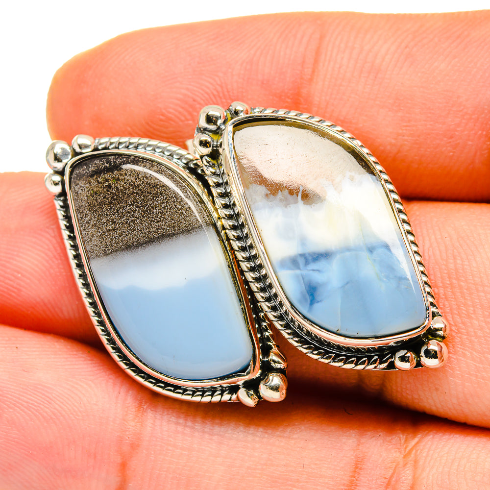 Owyhee Opal Earrings handcrafted by Ana Silver Co - EARR420694