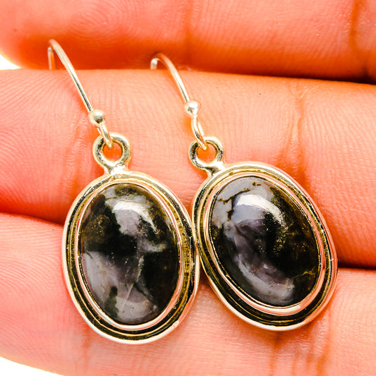 Gabbro Stone Earrings handcrafted by Ana Silver Co - EARR420700
