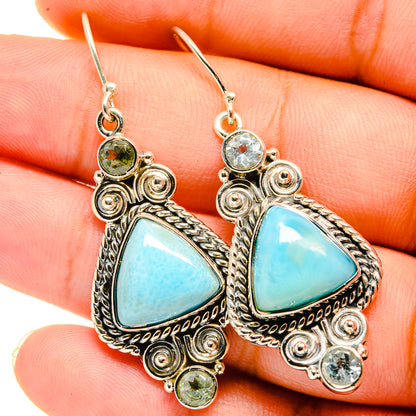 Larimar Earrings handcrafted by Ana Silver Co - EARR420704
