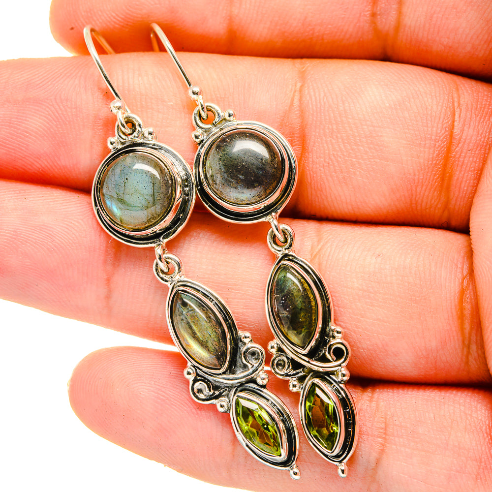 Labradorite Earrings handcrafted by Ana Silver Co - EARR420707