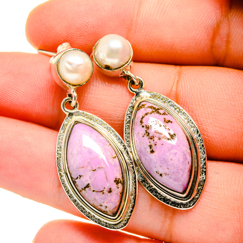 Phosphosiderite Earrings handcrafted by Ana Silver Co - EARR420708