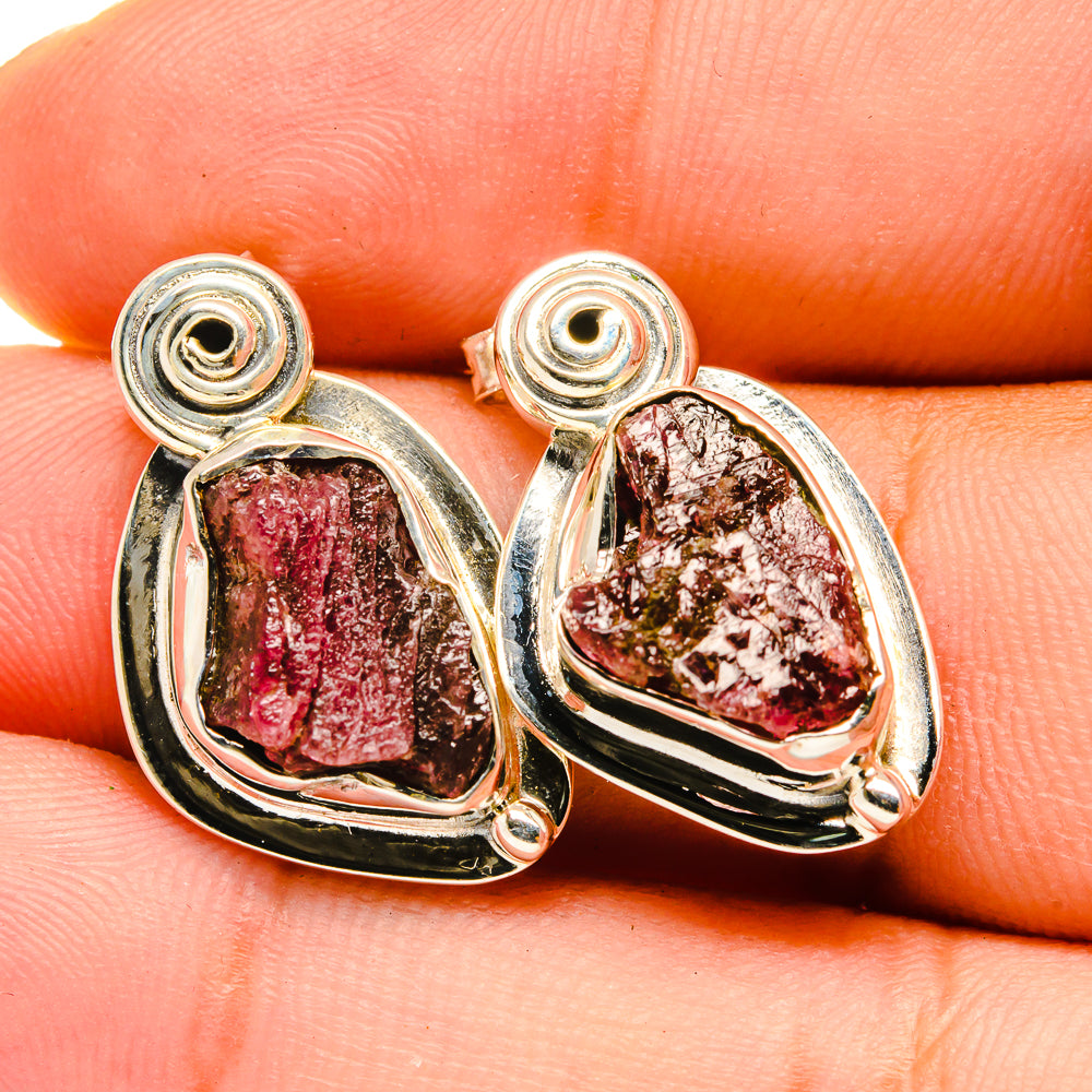 Garnet Earrings handcrafted by Ana Silver Co - EARR420717