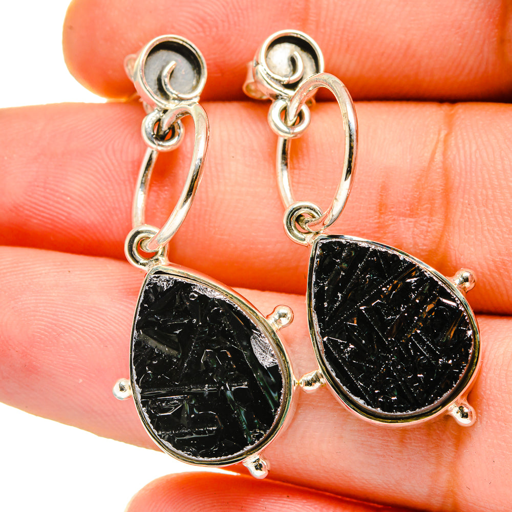 Shungite Earrings handcrafted by Ana Silver Co - EARR420720