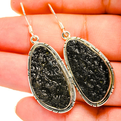 Tektite Earrings handcrafted by Ana Silver Co - EARR420721
