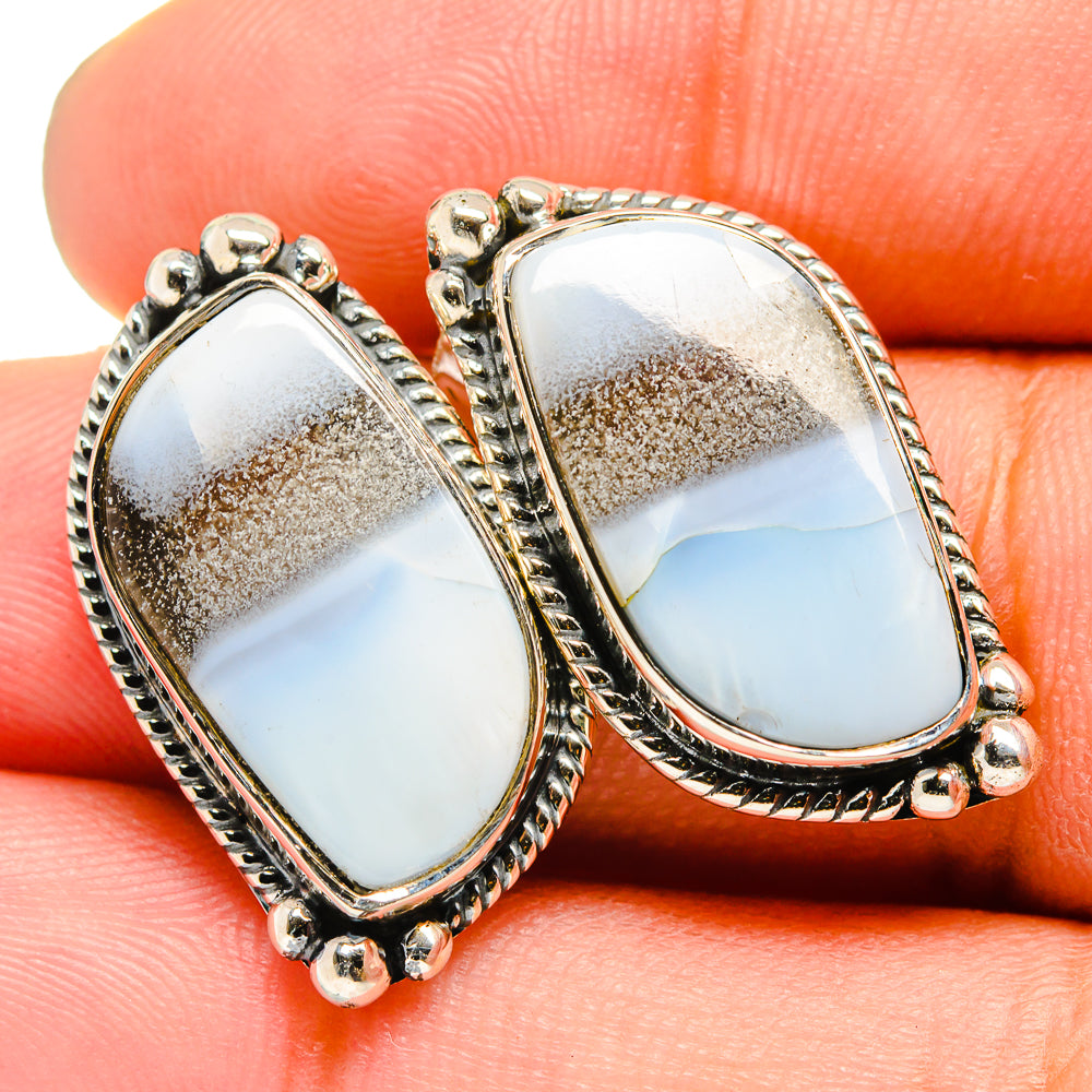 Owyhee Opal Earrings handcrafted by Ana Silver Co - EARR420730