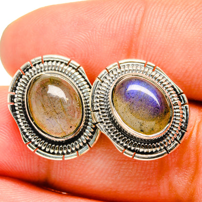 Labradorite Earrings handcrafted by Ana Silver Co - EARR420741