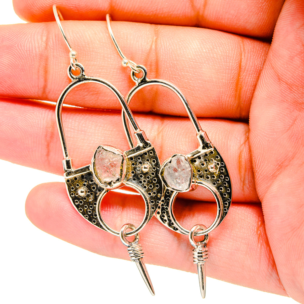 Rainbow Moonstone Earrings handcrafted by Ana Silver Co - EARR420750