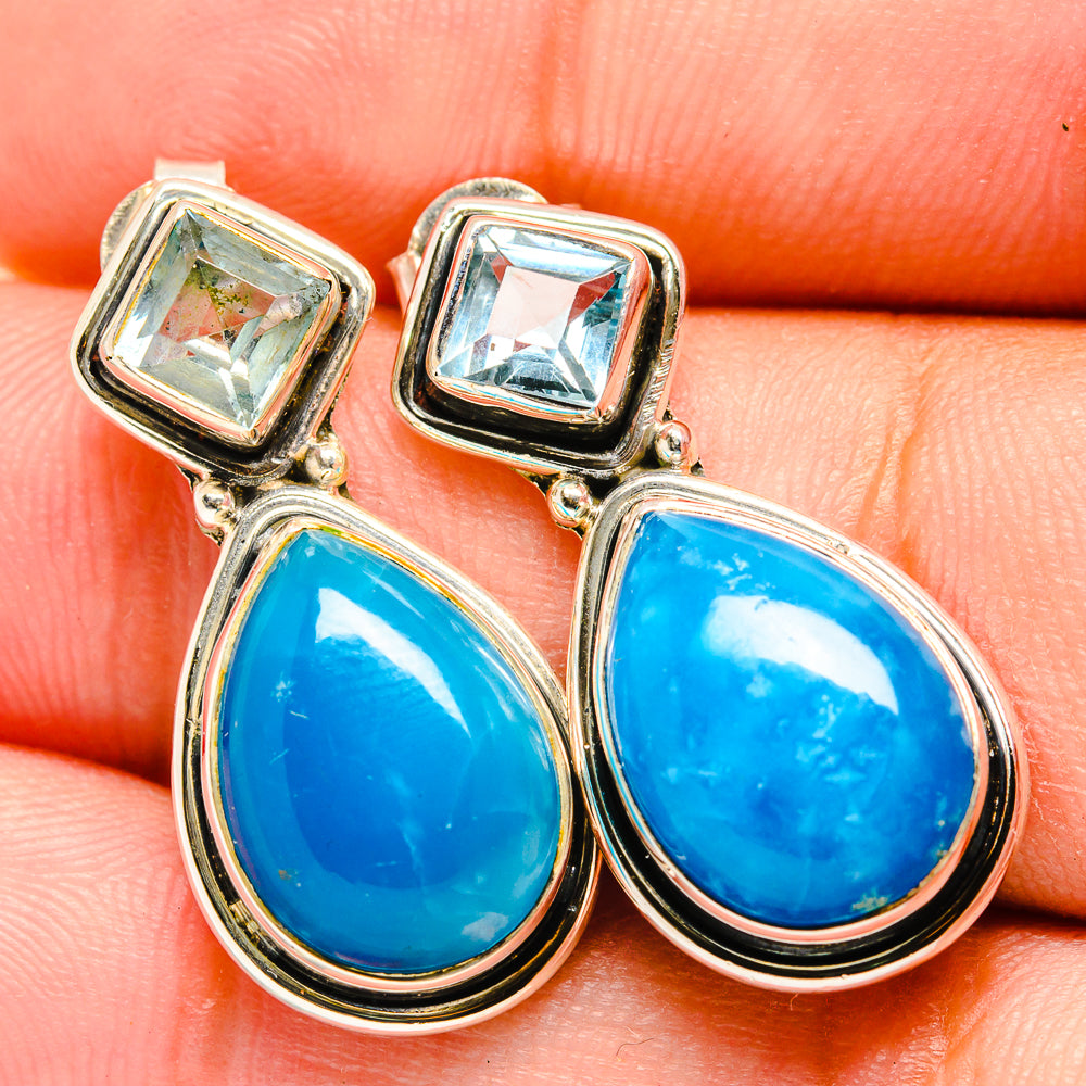 Larimar Earrings handcrafted by Ana Silver Co - EARR420758